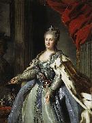 Fyodor Rokotov Portrait of Catherine II of Russia. oil painting on canvas